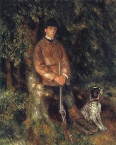 Pierre Renoir Alfred Berard and his Dog China oil painting art